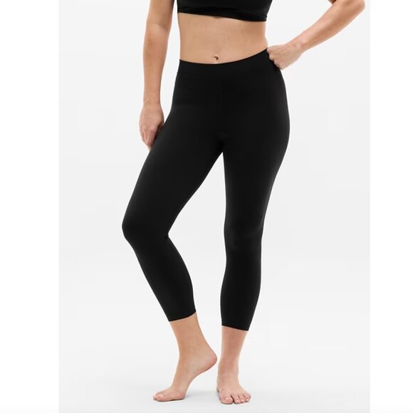 Medium, Large ATHLETA Transcend High Rise Micro Waist Stretch Leggings Black NWT - Picture 1 of 6